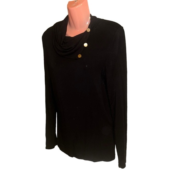 Michael Kors Cowl Neck Long Sleeve Size M Top Blouse - Picture 1 of 11
